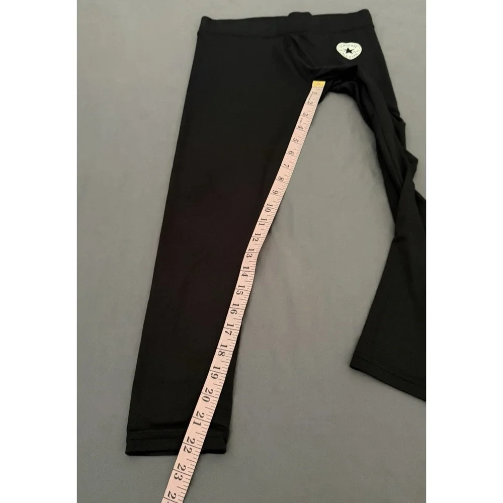 Converse Pants Girls‎ Large Black Activewear Stretch 12-13 Yrs Athletic Logo